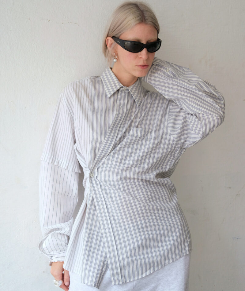 CAMISA LISTRADA PATCHWORK