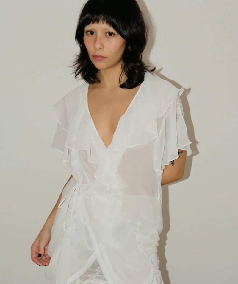 KIMONO BABADOS NEVE - M